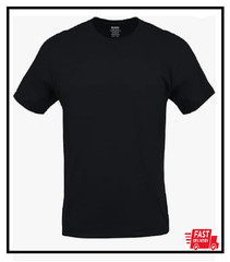 Gildan Men’s Crew T-Shirts Multipack Style G1100 Assorted Black 5-Pack, X-Large