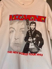 Vintage Original 1993 Paul McCartney New World Tour Single Stitch T-Shirt Size L