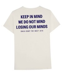 Lil Wayne X Brain Dead T Shirt Natural Carter V 5 2018