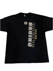 Boston Bruins NHL Black Graphic T-Shirt Size Large L Hockey Fan Logo Tee