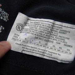 Bulwark Shirt Mens Large Blue Henley FR Fire Resistant Pocket Cat 2 Workwear