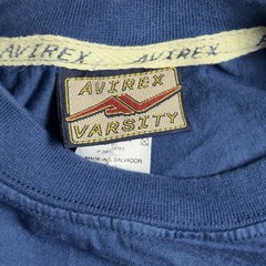 Vintage Avirex Varsity Men’s 2XL Shirt Chest Embroidered Textured Lettering Rare