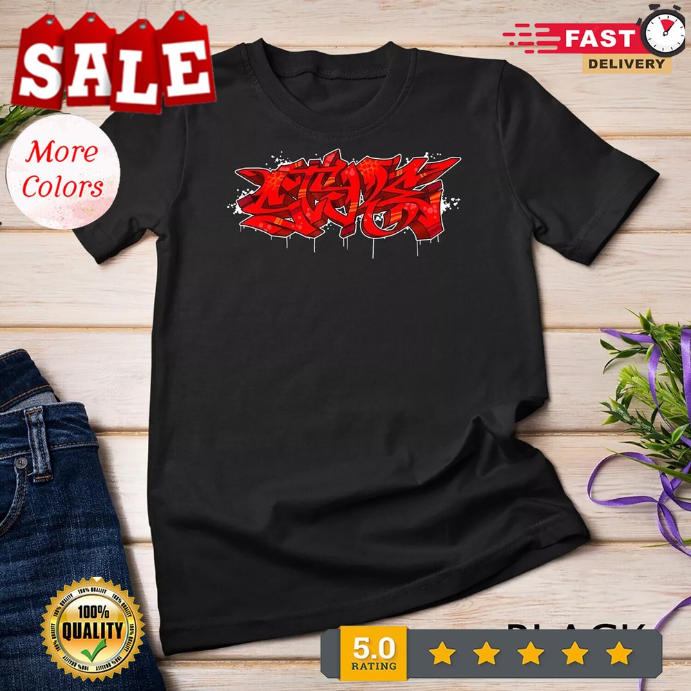 2025/STYLE Graffiti piece red Graffiti Hiphop Shirt Unisex T-shirt