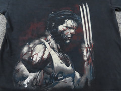 Vintage Wolverine Shirt Mens 2XL Marvel Mad Engine Logan X Men Black Red Y2K