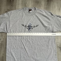 Year Of The Dragon Shirt Mens 2XL Gray Tribal Dragon Tattoo Graphic Tee