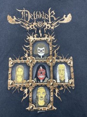 VINTAGE Y2K DETHKLOK METALOCALYPSE TOUR BLACK T-SHIRT SZ L Cartoon Network RARE