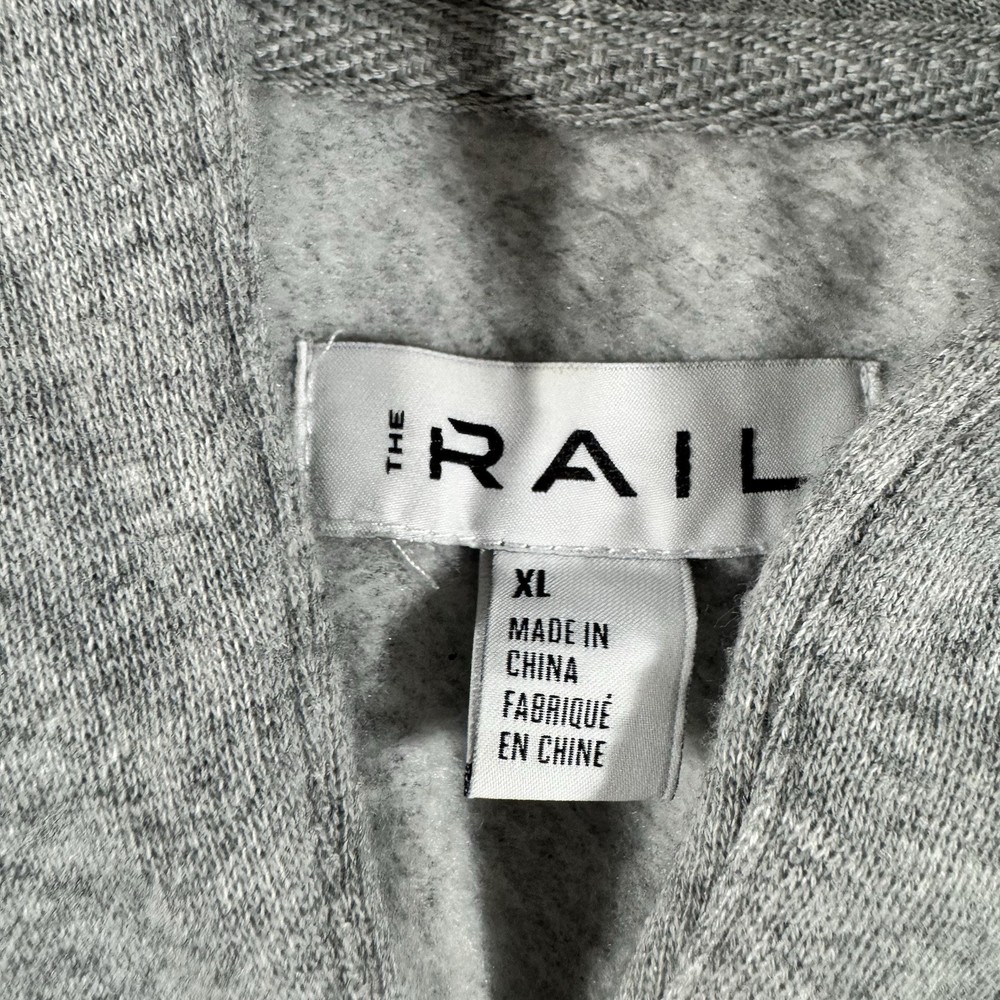 The RAIL Mens XL Gray Sweatshirt Long Sleeve Cowl Neck
