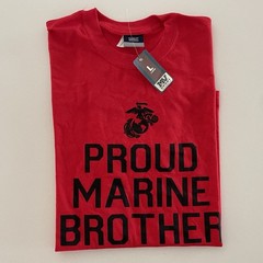 Proud Marine Brother T-Shirt In Red United States Marines – NWT – SZ Large