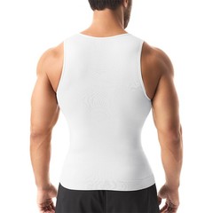 Mens Compression Shirt Slimming Body Shaper Chest Belly Tummy Control Vest Tank