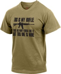 Coyote Brown Marine Corps Rifleman’s Creed M4A1 This Is My Rifle USMC T-Shirt