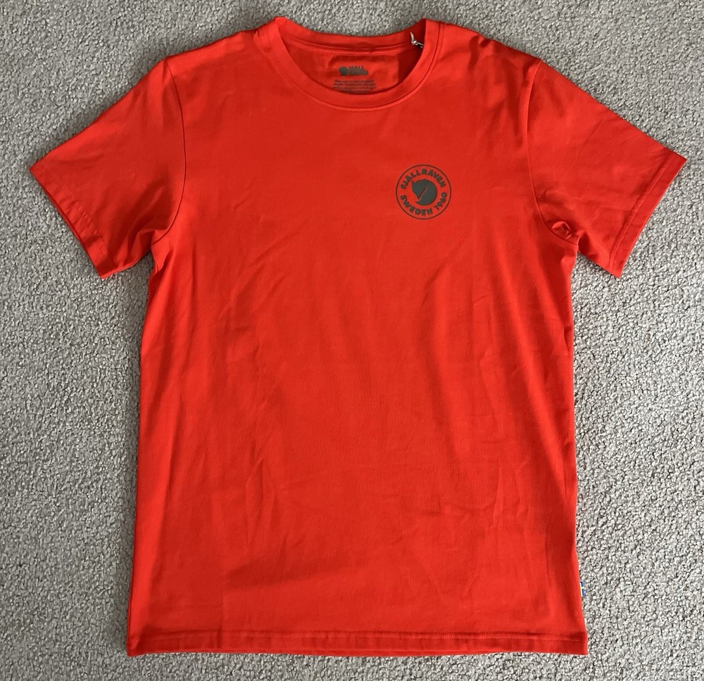 NWT Fjallraven 1960 Logo mens t shirt sz M orange