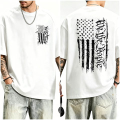 Howitzer Style Men’s T-Shirt PEOPLE FLAG SPRAY Military Grunt MFG