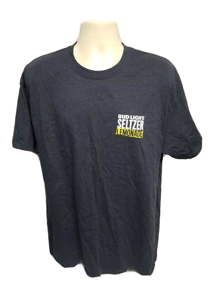 Budlight Seltzer Lemonade Adult Black XL TShirt