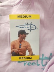 NWT Men’s REEL LIFE Winsome Orchid Tee Medium Purple Pink