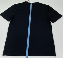 DKNY Sport Black/White Logo Stripe Crew Neck Short Sleeve T-Shirt Size S.