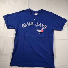 Majestic MLB T-Shirt Blue Jays Travis 29 M Mens Made in Mexico Retro Look