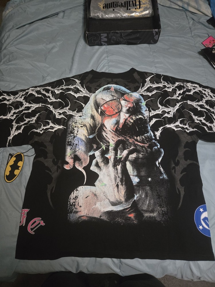 Civil Regime Batman Harley Quinn Graphic Logo Crew Neck Tee Black Men’s XXL