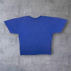 Early 00’s Joligolf Thailand Elephants Animal Tourist Graphic Blue T-Shirt Large