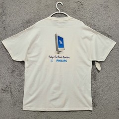 Vintage Promo Philips Flat Panel Monitors Thin Good Looking Available XL Shirt