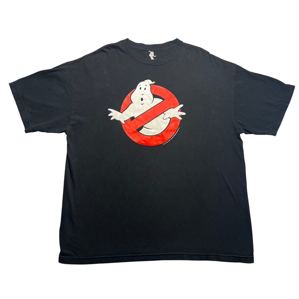 Ghostbusters Classic Logo Graphic T Shirt Mens 2XL Black 2008 Movie Promo Tee