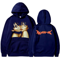 1990 Bjork Heavy Concert Vintage Hoodie Hip Hop Music Album Double Sided Print O