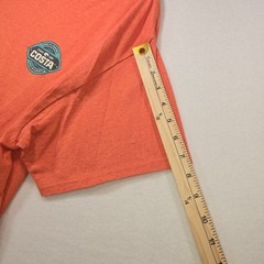 Costa Del Mar Mens XL Orange Heather Fishing Graphic T-Shirt See Whats Out There