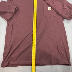 Carhartt Original Fit Long Sleeve T-Shirt Men’s XL Crew Neck Pocket Burgandy New