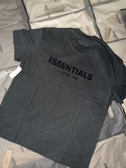 Fear of God Essentials T-Shirt Stretch Limo Black- 100% Authentic XS TO XL SIZE