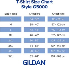 Gildan 3-PACK Men’s Heavy Cotton T-Shirt (Pack of 3) Bulk Solid Blank Regula Fit