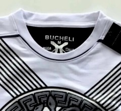 Men’s Bucheli T Shirt,Italian Style,Cotton,Slim Fit,Stretch S…..A16.A
