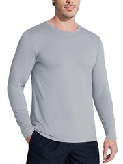 Mens UV Protection UPF 50+ Shirts Long Sleeve Sport Casual Workout Beach T-Shirt