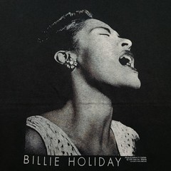 Vintage 1990 Billie Holiday Jazz Graphic T-Shirt Delta Pro Weight 2XL Black Rare