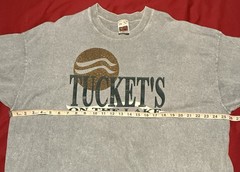 Tucket’s On The Lake Graphic T-shirt Fruit Of The Loom USA Blue Casual XXL Mens