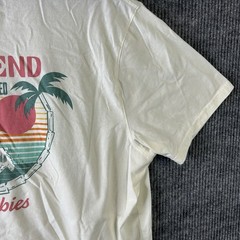 Chubbies T Shirt Men’s 2XL White Retro Surf Sunset NWOT