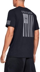 Under Armour 257585 Men’s Freedom Flag T-Shirt Black / Steel Size Medium