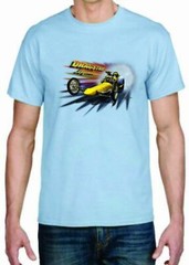Adult DryBlend® T-Shirt – (YELLOW DRAGSTER LEGENDS – HOT ROD)