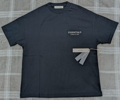 Fear of God Essentials Classic Tee ‘Jet Black’ S Size Oversized T-Shirt FOG NWT