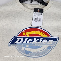 Dickies Skateboarding Distressed OG Graphic T-shirt Mens Medium Heather New Tags