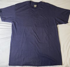 vintage lowrider shirt, Men’s Original x -Large Made In The USA navy Blue Blank