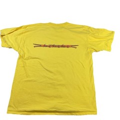 Vintage Diablo Paintball T-Shirt Men Sz XL Y2K Graphic Tee Yellow Short Sleeve