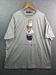 Polo Ralph Lauren Gray Polo Bear RLTC Tennis Short Sleeve T Shirt Men’s 2XB