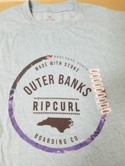 New Mens Rip Curl Outer Banks Surf T-Shirt.