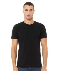 Bella + Canvas 3001C 4XL Black Cotton Jersey Tee Unisex Tshirt For Men and Women