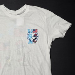 Peanuts Snoopy And Woodstock USA America – Licensed Cartoon T Shirt – Unisex L