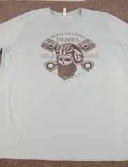 Hogs Biker Charity Helping Heroes Shirt Mens 3XL Bella Ohio Graphic harley USA