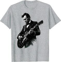 Abraham Lincoln Abe Lincoln Playing Guitar Retro Vintage T-Shirt