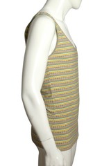 PIERRE CARDIN – 2007 Cotton Stripe Knit Tank, Size Medium
