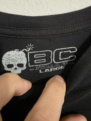 BC Shirt Mens Large Black Not Dead Yet Skull Clock Graphic Tee Gothic Streetwear
