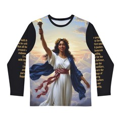USA 250 Lady Liberty 2-5 with Declaration Preamble by Jaymz Onion AOP t-shirt