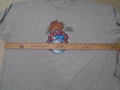 JNCO Jeans Freakshow Vintage T Shirt Size XL Gray Back Hit Long Sleeve Tee